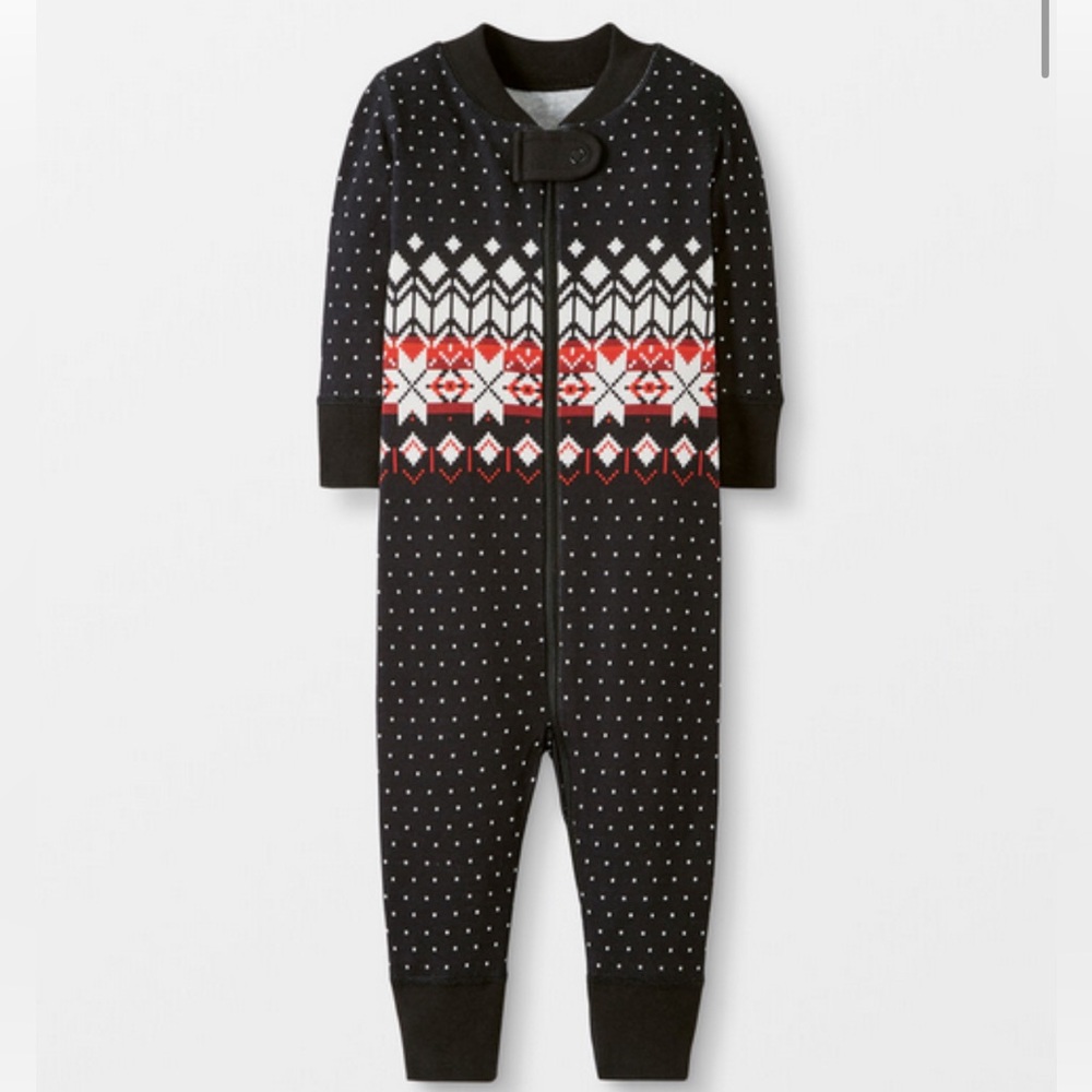 NWT Hanna Andersson holiday zip up pajama 18-24 months